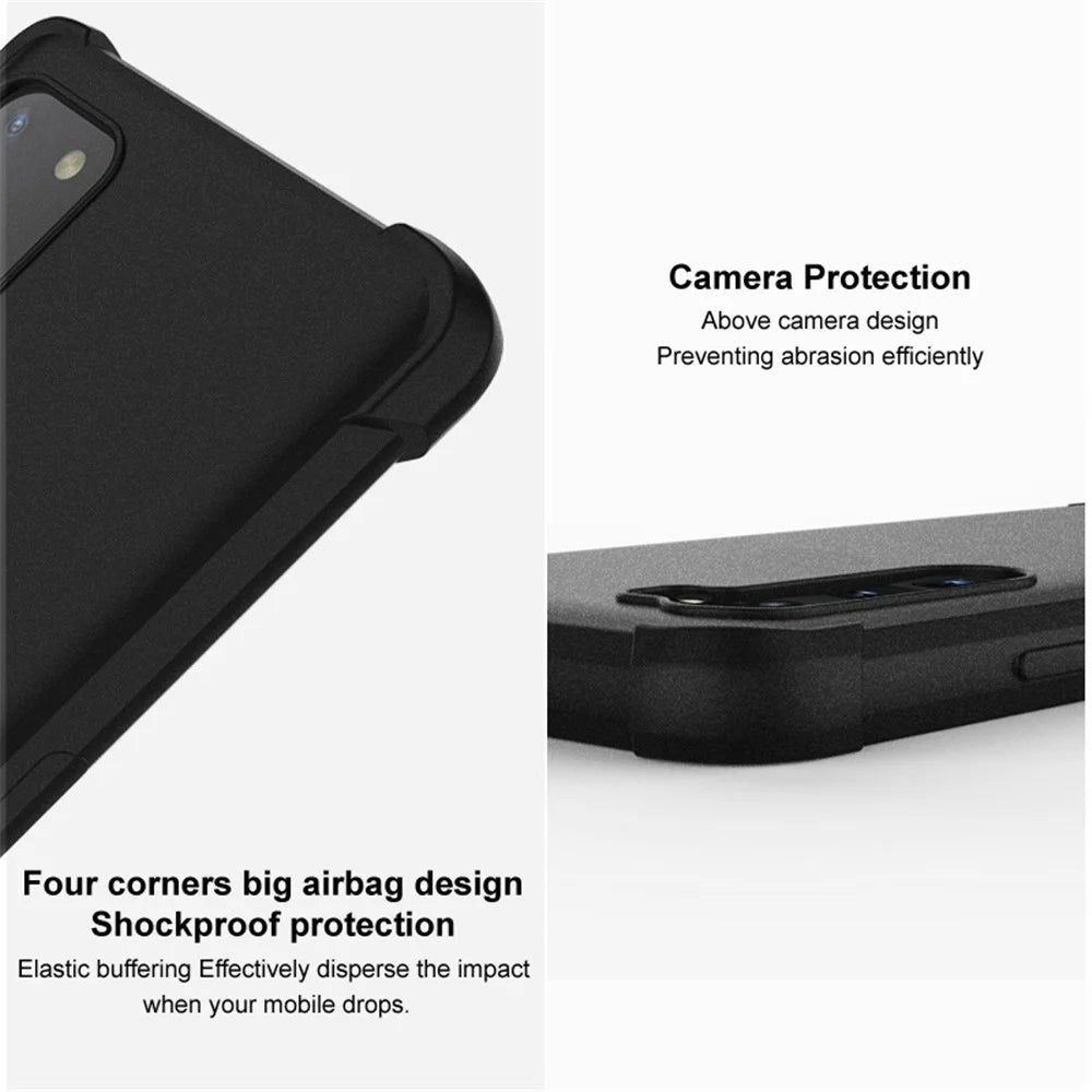 IMAK For ZTE nubia Z60 Ultra Case Soft TPU Reinforced Corners Matte Cell Phone Cover - Red - 4