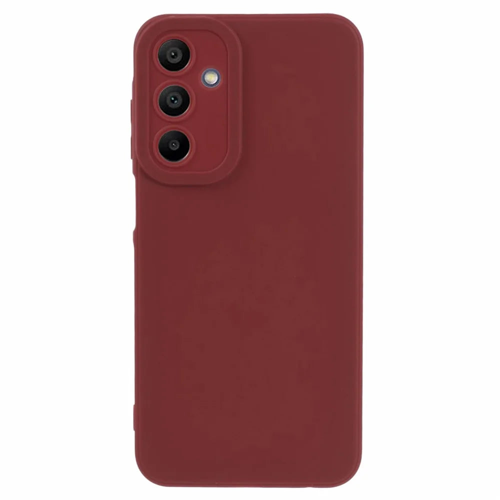 YX Series For Samsung Galaxy A15 4G / A15 5G Back Case Matte TPU Precise Cutout Phone Shell - Wine Red - 1