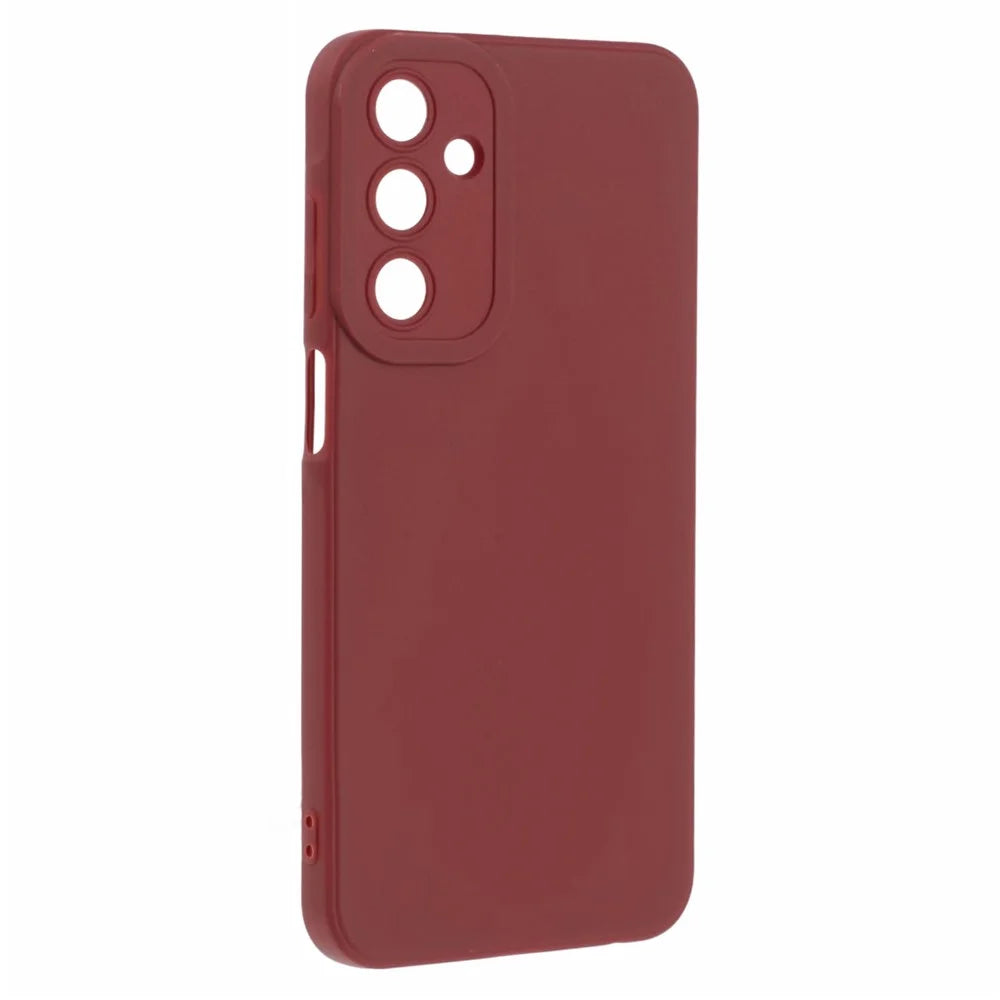 YX Series For Samsung Galaxy A15 4G / A15 5G Back Case Matte TPU Precise Cutout Phone Shell - Wine Red - 3