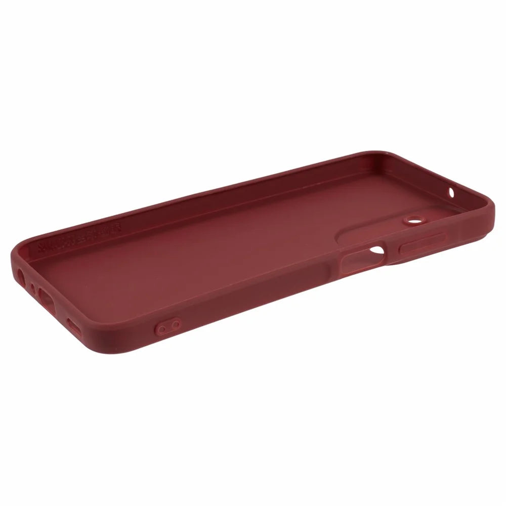 YX Series For Samsung Galaxy A15 4G / A15 5G Back Case Matte TPU Precise Cutout Phone Shell - Wine Red - 4