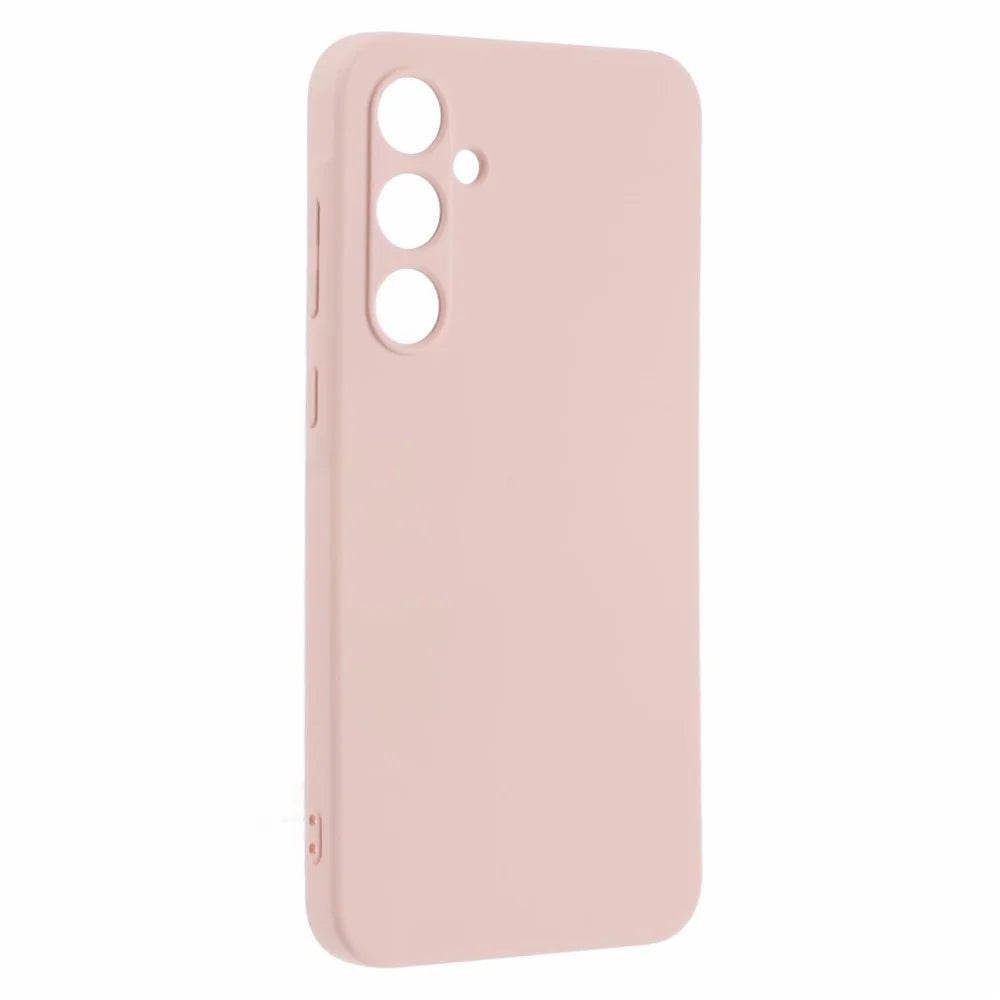 For Samsung Galaxy A55 5G Phone Case TPU Shockproof Cover with Soft Fiber Lining - Pink - 3