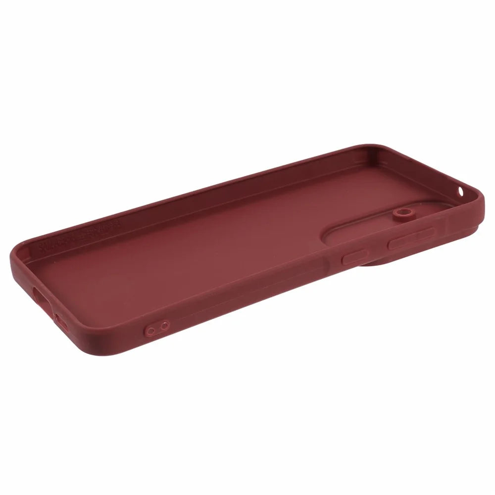 YX Series For Samsung Galaxy A55 5G Phone Case Anti-fall TPU Back Shell (Precise Cutout) - Wine Red - 5