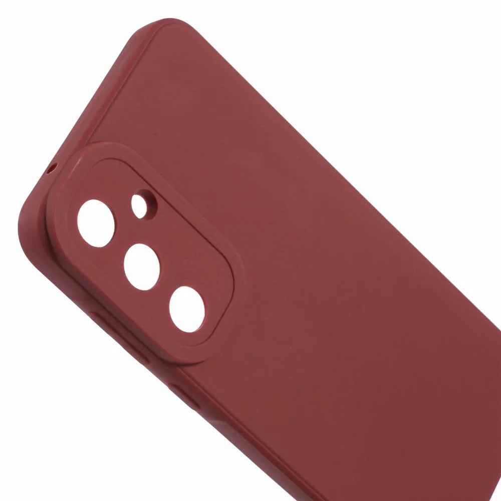 YX Series For Samsung Galaxy A55 5G Phone Case Anti-fall TPU Back Shell (Precise Cutout) - Wine Red - 6