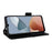 For ZTE Blade A54 Case Leather Wallet Phone Cover with Wrist Strap - Black - 3