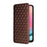 For Samsung Galaxy S24 Magnetic Phone Case Rhombus Pattern Leather Cover - Brown - 5