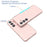 For Samsung Galaxy S24 TPU Case Glitter Clear Phone Back Cover - Transparent Pink - 5