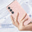 For Samsung Galaxy S24 TPU Case Glitter Clear Phone Back Cover - Transparent Pink - 6