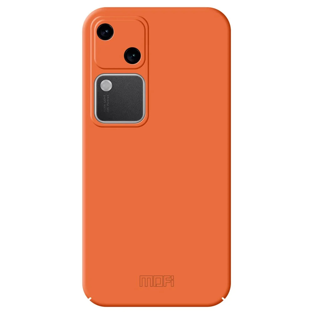 MOFI JK Qin Series For vivo S18 5G Case TPU+Acrylic Skin-Touch Phone Back Cover - Orange - 1