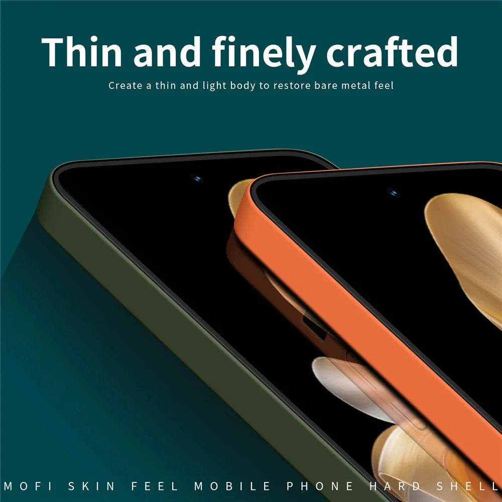 MOFI JK Qin Series For vivo S18 Pro 5G Cell Phone Case TPU+Acrylic Skin-Touch Matte Cover - Orange - 4