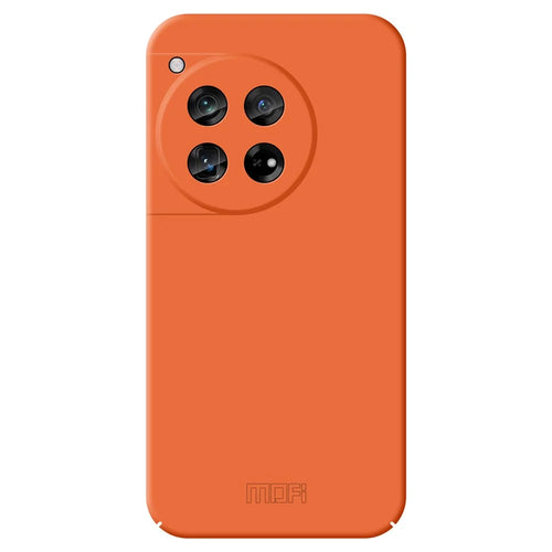 MOFI JK Qin Series For OnePlus 12 5G Case Matte Scratch-proof TPU+Acrylic Phone Back Shell - Orange - 1