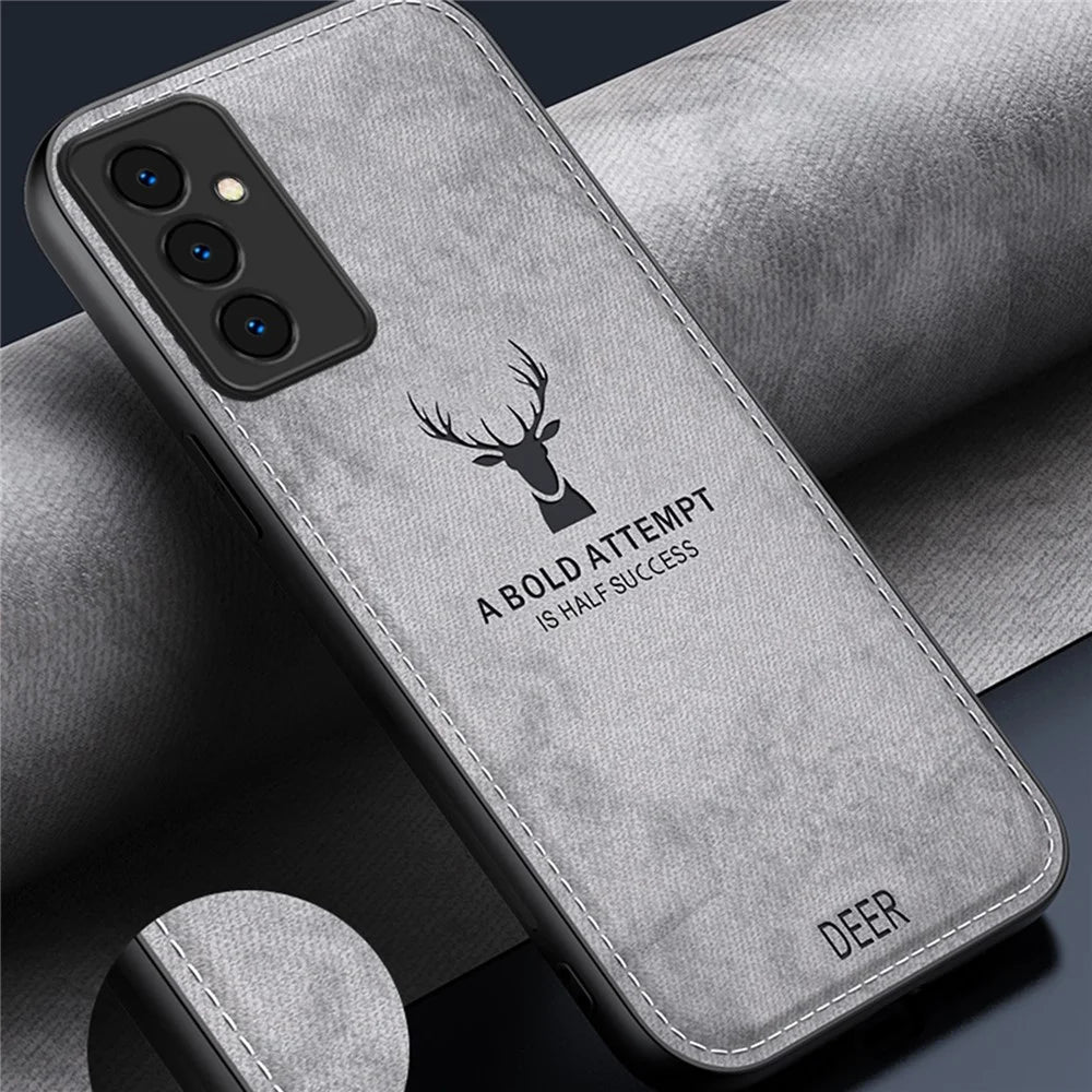 For Samsung Galaxy A35 5G Phone Case Shockproof Hybrid Protective Cover Deer Pattern - Grey - 2