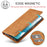 LC.IMEEKE For Samsung Galaxy A15 4G / 5G Microfiber Leather Case Strong Magnetic Suction Phone Cover - Brown - 6