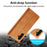 LC.IMEEKE For Samsung Galaxy A15 4G / 5G Microfiber Leather Case Strong Magnetic Suction Phone Cover - Brown - 7