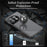 For OnePlus 12 5G Tempered Glass Case Security Lock Full Body Protection Phone Cover - Black - 7