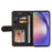 For Samsung Galaxy A55 5G Leather Case Wallet Stand Color Splicing Phone Cover - Black - 3