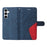 For Samsung Galaxy A35 5G Leather Case Wallet Stand Color Splicing Phone Cover - Blue - 2