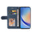 For Samsung Galaxy A35 5G Leather Case Wallet Stand Color Splicing Phone Cover - Blue - 3