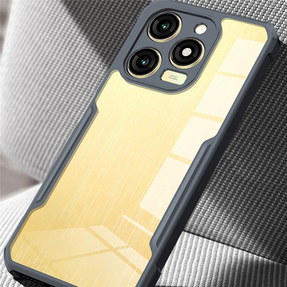 XUNDD For itel A70 Cell Phone Cases Acrylic+TPU Anti-Scratch Back Cover - 4