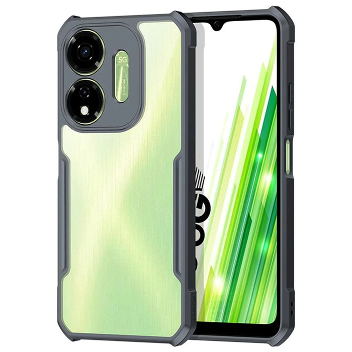 XUNDD For itel Power 55 5G Cell Phone Cases Acrylic+TPU Shockproof Back Cover - 1