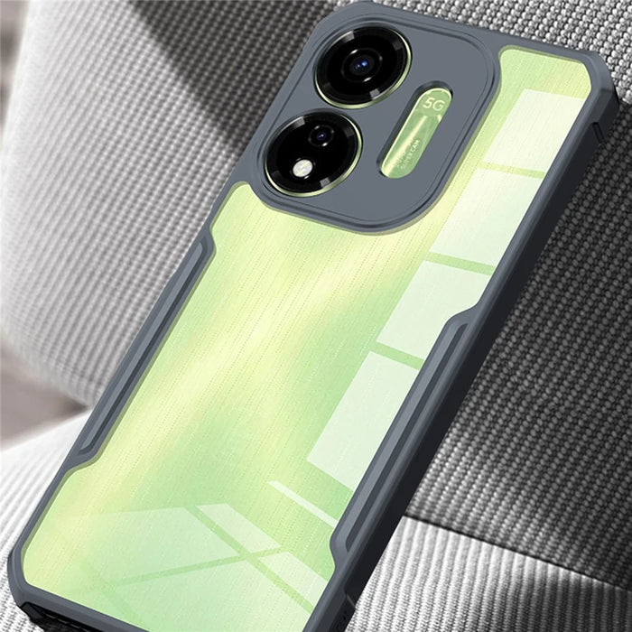 XUNDD For itel Power 55 5G Cell Phone Cases Acrylic+TPU Shockproof Back Cover - 4