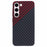 For Samsung Galaxy S24+ PC Case Carbon Fiber Texture Protective Phone Cover - Black+Red - 1