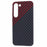 For Samsung Galaxy S24+ PC Case Carbon Fiber Texture Protective Phone Cover - Black+Red - 3
