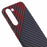 For Samsung Galaxy S24+ PC Case Carbon Fiber Texture Protective Phone Cover - Black+Red - 7