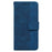 For Samsung Galaxy A35 5G Leather Wallet Case Geometry Imprinted Phone Cover - Blue - 6