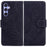 For Samsung Galaxy A35 5G Case Tiger Pattern Imprinted Leather Phone Cover - Black - 1
