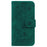 For Samsung Galaxy A55 5G Leather Case Rose Butterfly Imprinted Phone Cover - Green - 6