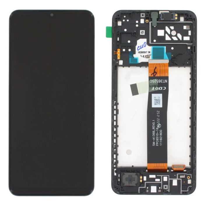 For Samsung Galaxy A13 5G A136B Grade C LCD Screen and Digitizer Assembly + Frame Replacement Part (without Logo) - 1