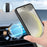 DENIOR For Samsung Galaxy S24 Cowhide Texture Phone Case Magnetic Leather Back Cover - Black - 2