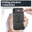 For iPhone XS Max Phone Case TPU+PC Magnetic Cover Camera Protection - Black - 5