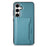 DENIOR For Samsung Galaxy S24 Magnetic Case Kickstand Phone Cover 2 in 1 Detachable Wallet Back - Blue - 1