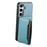 DENIOR For Samsung Galaxy S24 Magnetic Case Kickstand Phone Cover 2 in 1 Detachable Wallet Back - Blue - 4