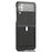 For Samsung Galaxy Z Flip3 5G Case PU Leather Card Holder Phone Back Cover - Black - 6