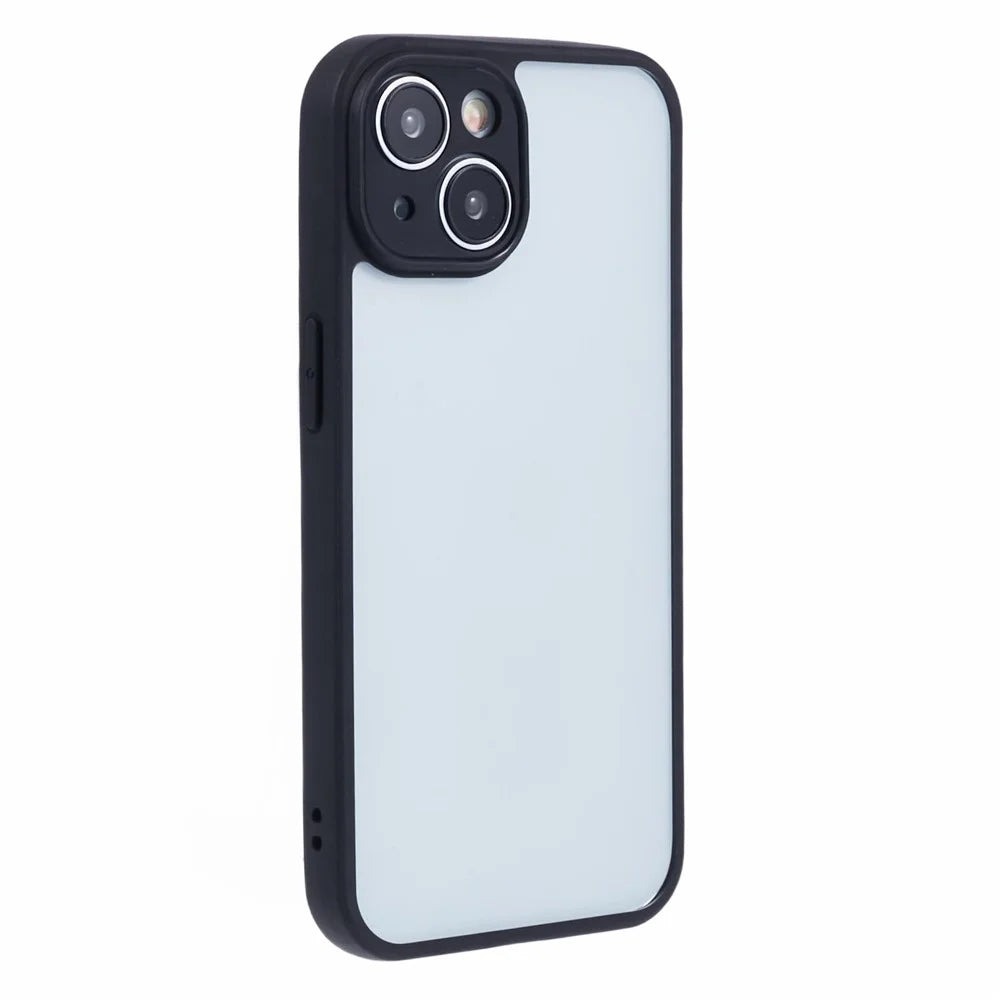 For 	iPhone 15 Clear Case Drop-resistant TPU+PC Phone Shell - 1