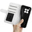 For OnePlus 12 5G PU Leather Case Magnetic Closure Phone Cover Crazy Horse Texture - White - 4