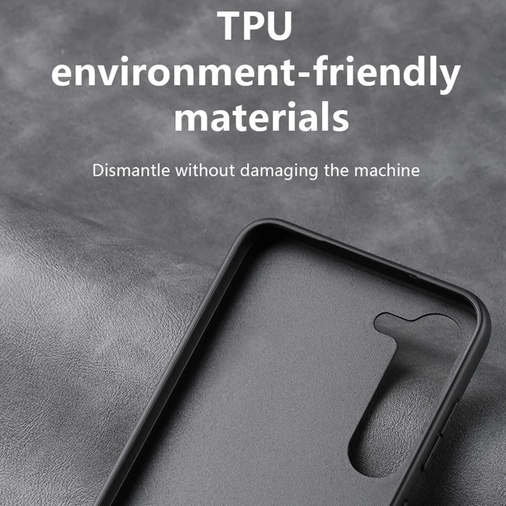 X-LEVEL Bojue-3 Series for Samsung Galaxy S24 Ultra Phone Case PU Leather Coated TPU Cover - Green - 5