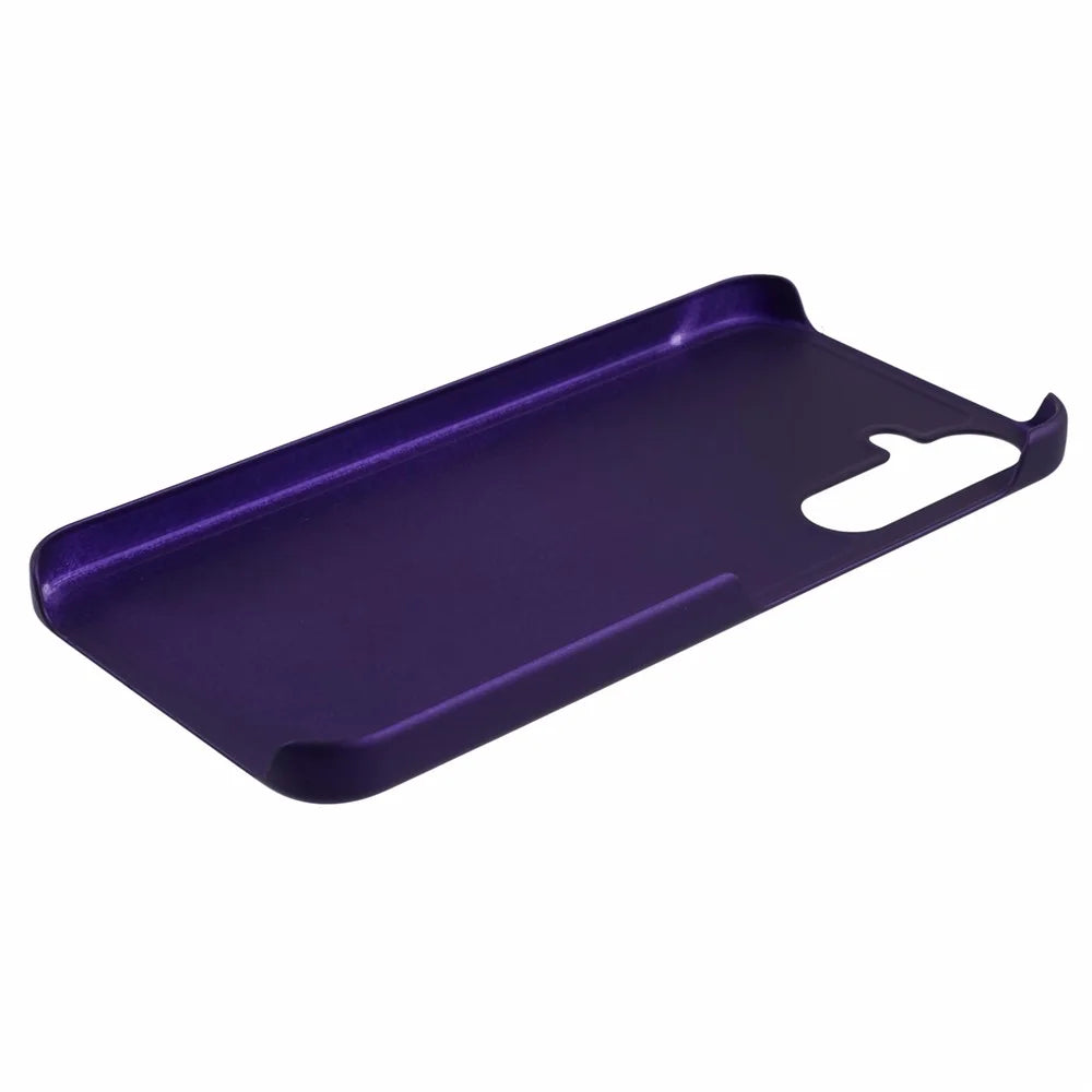 For Samsung Galaxy A55 5G Hard PC Case Anti-scratch Rubberized Phone Cover - Purple - 6