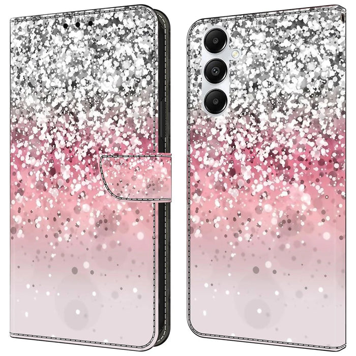 For Samsung Galaxy A25 5G (Global) (161.0 x 76.5 x 8.3mm) Case Printed 3D Pattern Leather Phone Cover - Gradient - 1
