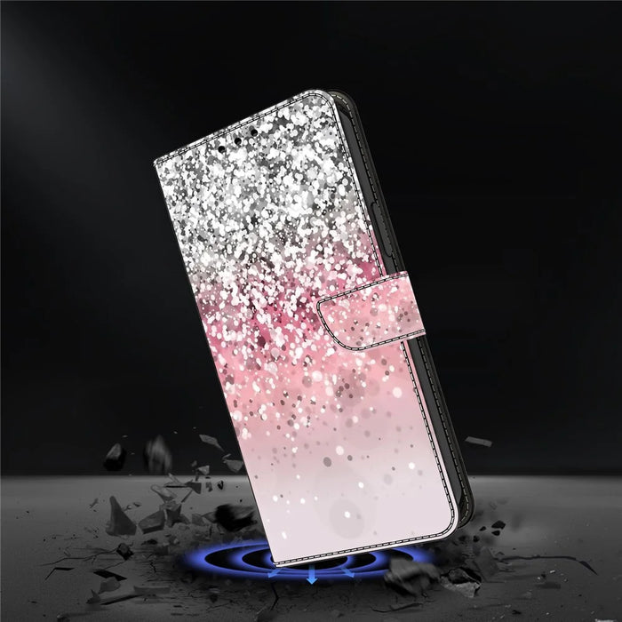 For Samsung Galaxy A25 5G (Global) (161.0 x 76.5 x 8.3mm) Case Printed 3D Pattern Leather Phone Cover - Gradient - 4