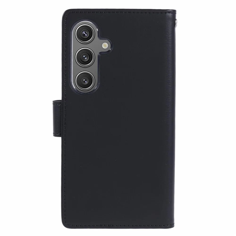 MERCURY GOOSPERY For Samsung Galaxy S24+ Wallet Case Protective Leather Folio Phone Cover - Black - 7