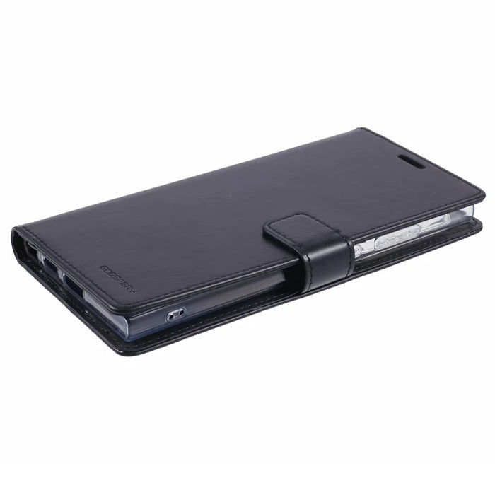 MERCURY GOOSPERY Blue Moon for Samsung Galaxy S24 Ultra Case Leather Wallet Cover - Black - 6