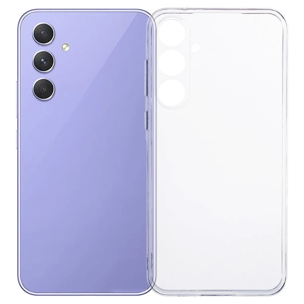 For SSamsung Galaxy A55 5G Clear Case Soft TPU Watermark-free 2.0mm Phone Shell - 1