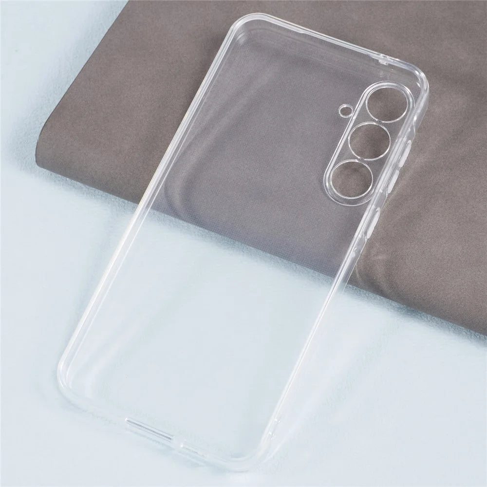For SSamsung Galaxy A55 5G Clear Case Soft TPU Watermark-free 2.0mm Phone Shell - 3