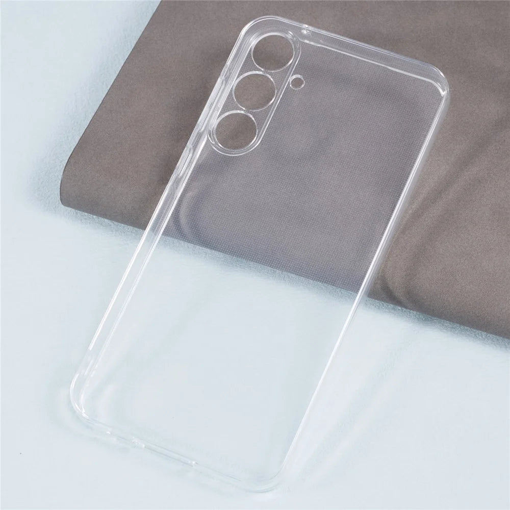 For SSamsung Galaxy A55 5G Clear Case Soft TPU Watermark-free 2.0mm Phone Shell - 4