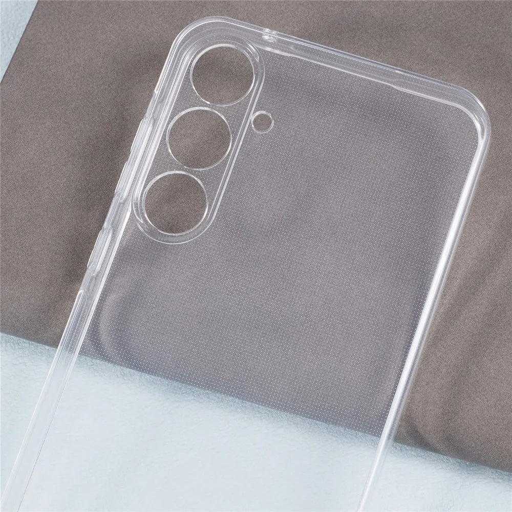 For SSamsung Galaxy A55 5G Clear Case Soft TPU Watermark-free 2.0mm Phone Shell - 5