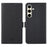 VILI DMK Series for Samsung Galaxy S24 Case PU Leather Folio Stand Phone Cover - Black - 1