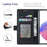 VILI DMK Series for Samsung Galaxy S24 Case PU Leather Folio Stand Phone Cover - Black - 2